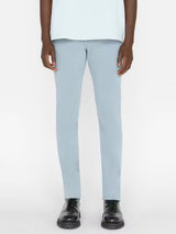 L'Homme Slim Brushed Twill Pant - Sky Blue-FRAME-Over the Rainbow