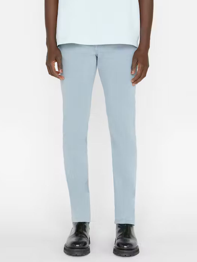 L'Homme Slim Brushed Twill Pant - Sky Blue-FRAME-Over the Rainbow