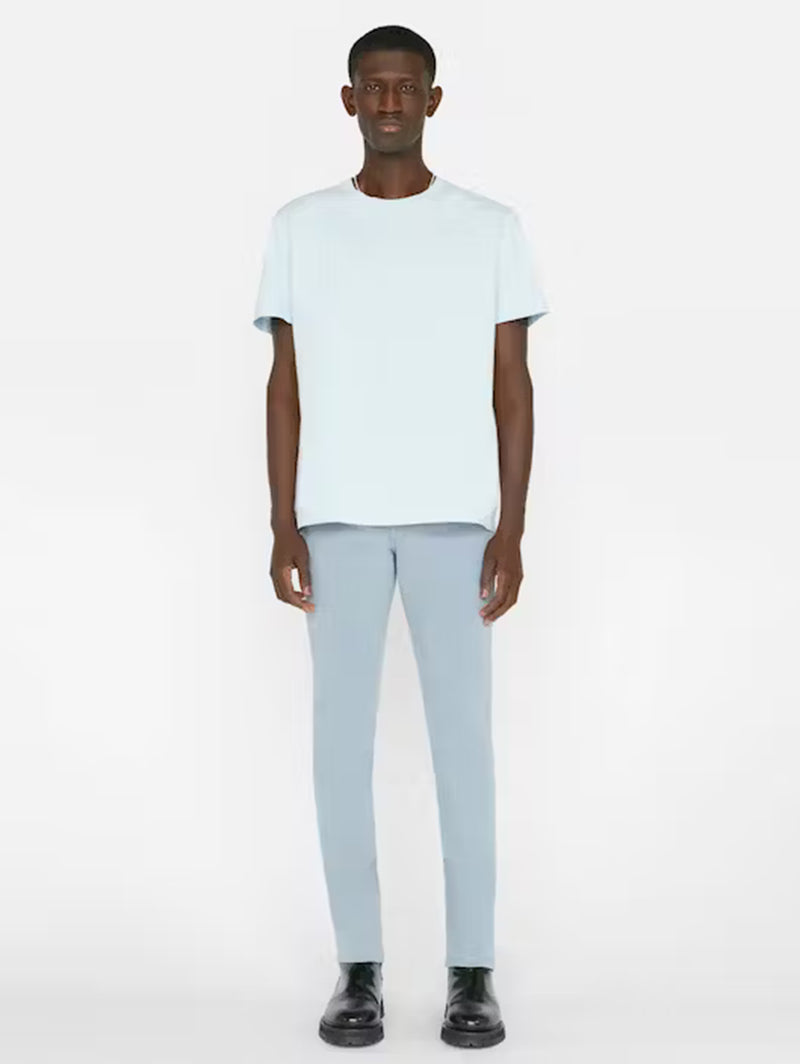 L'Homme Slim Brushed Twill Pant - Sky Blue-FRAME-Over the Rainbow