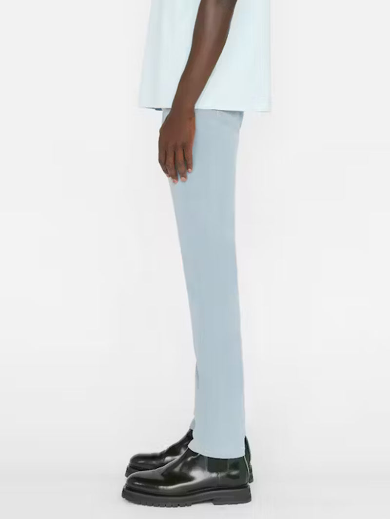 L'Homme Slim Brushed Twill Pant - Sky Blue-FRAME-Over the Rainbow