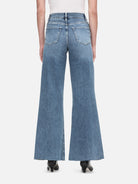 Le Palazzo Crop Raw Fray Jean - Daphne Blue-FRAME-Over the Rainbow