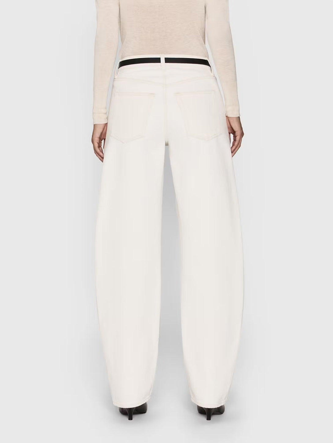 Low Slung Barrel Jean - Au Natural-FRAME-Over the Rainbow