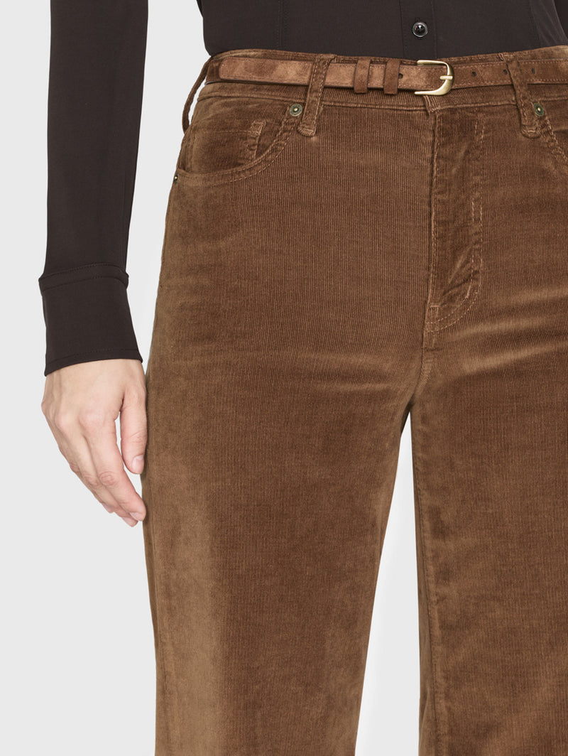 Le Slim Palazzo Corduroy Pant - Toast-FRAME-Over the Rainbow