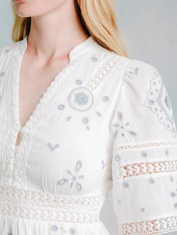Josefina Mini Dress - Forget Me Knot