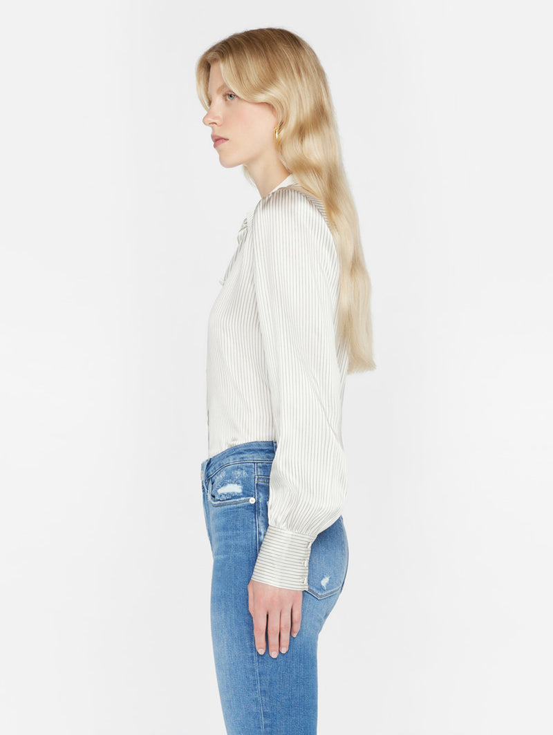 Victorian Blouse - Bone-FRAME-Over the Rainbow