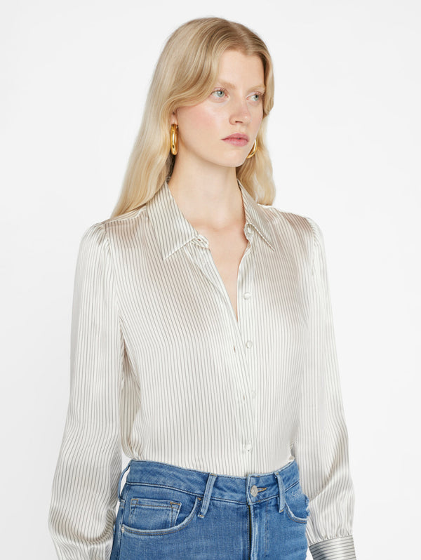 Victorian Blouse - Bone-FRAME-Over the Rainbow
