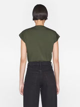 Le Mid Rise V-Neck Tee - Surplus-FRAME-Over the Rainbow