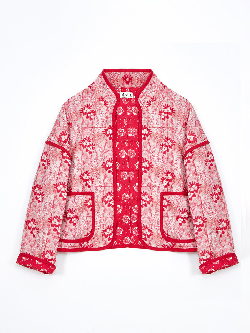 Lana Print Jacket - Red
