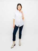 Double Pocket Linen Shirt - White-PISTACHE-Over the Rainbow