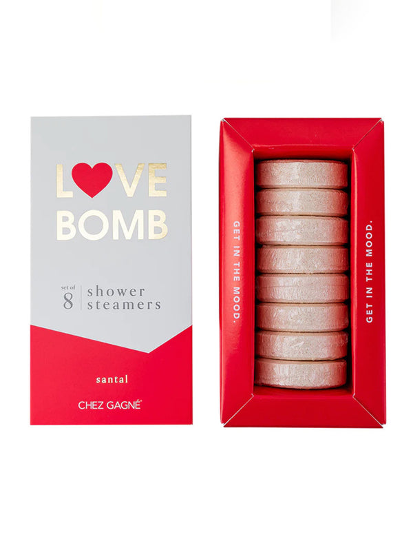 Love Bomb- Shower Steamers - Santal-CHEZ GAGNE LETTERPRESS-Over the Rainbow