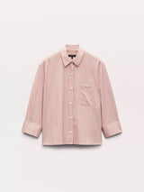 Lucia Stripe Poplin Shirt - Bleach Stripe