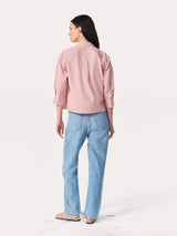 Lucia Stripe Poplin Shirt - Bleach Stripe