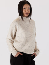 Macy Mock Neck Sweater - Oat-LYLA+LUXE-Over the Rainbow