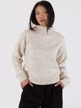 Macy Mock Neck Sweater - Oat-LYLA+LUXE-Over the Rainbow