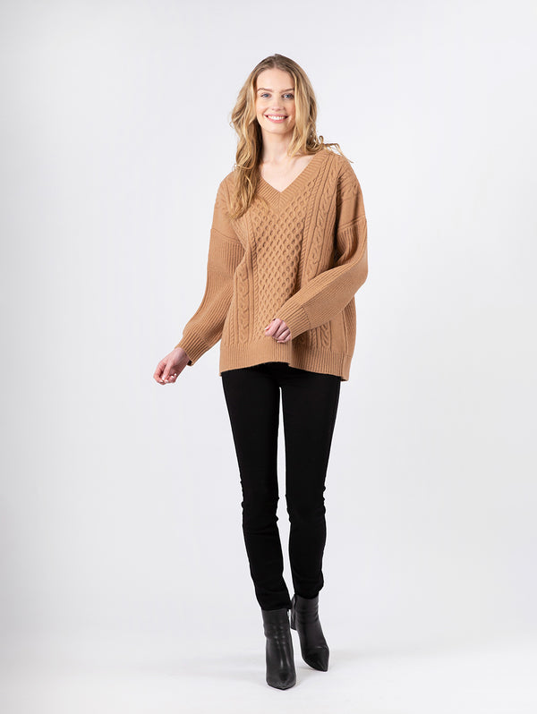 Marci Sweater - Camel-LYLA+LUXE-Over the Rainbow