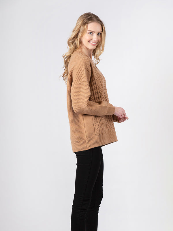 Marci Sweater - Camel-LYLA+LUXE-Over the Rainbow