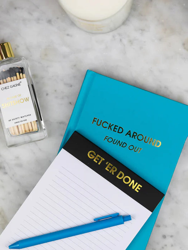 Get Er Done Notepad-CHEZ GAGNE LETTERPRESS-Over the Rainbow