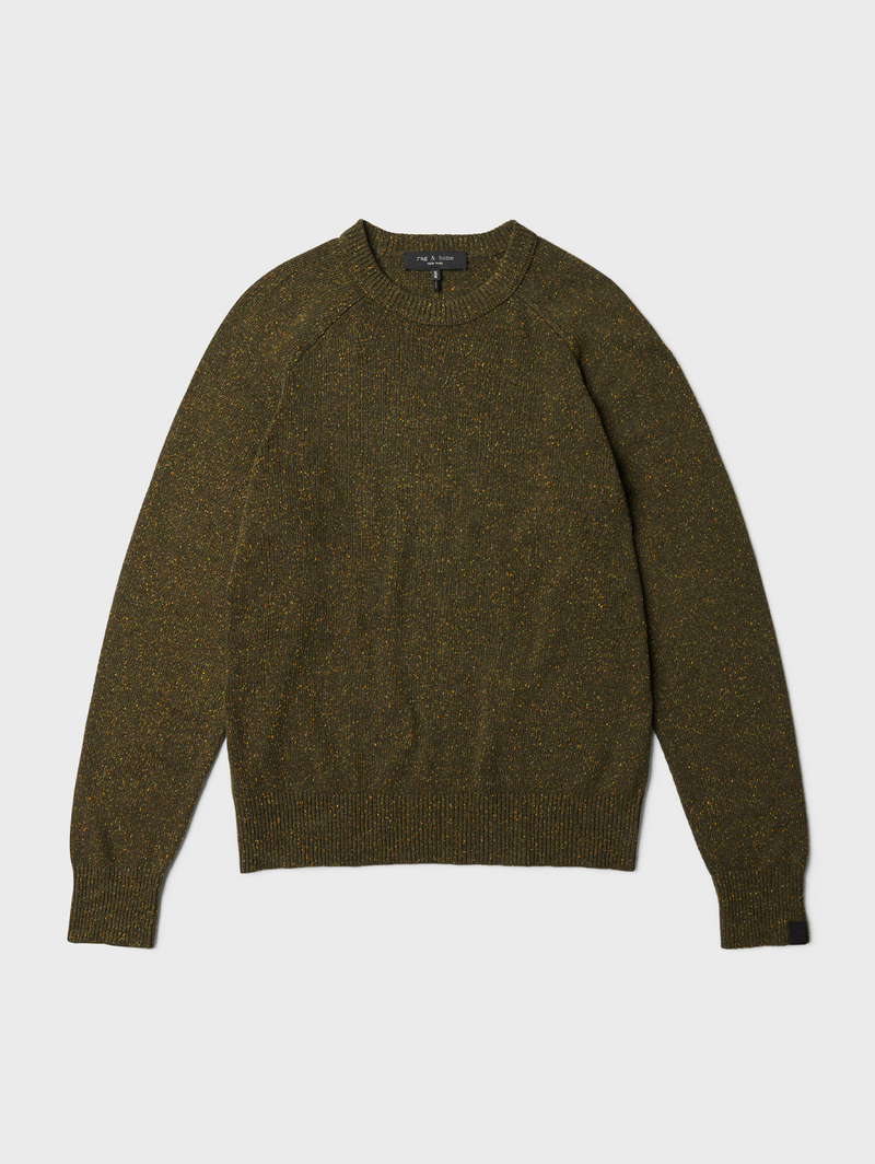 Harlow Donegal Crew - Army Green Multi-RAG + BONE-Over the Rainbow