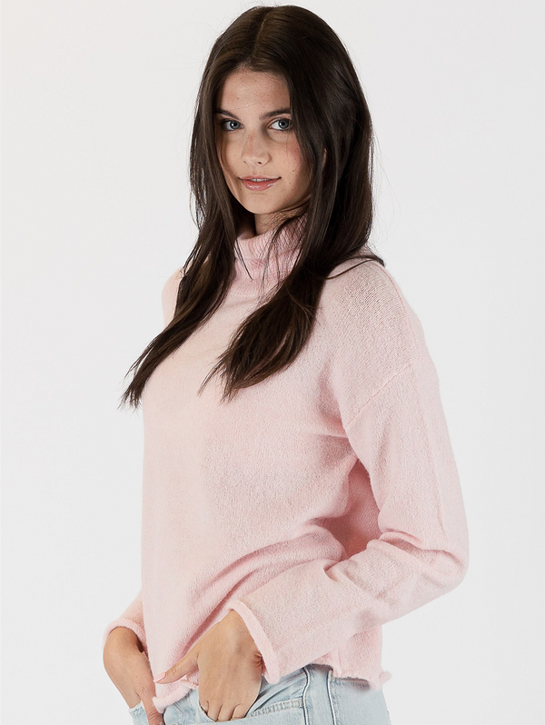 Mila Mock Neck Sweater-LYLA+LUXE-Over the Rainbow
