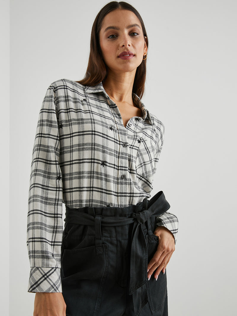 Milo Stars Shirt - Ivory-Rails-Over the Rainbow