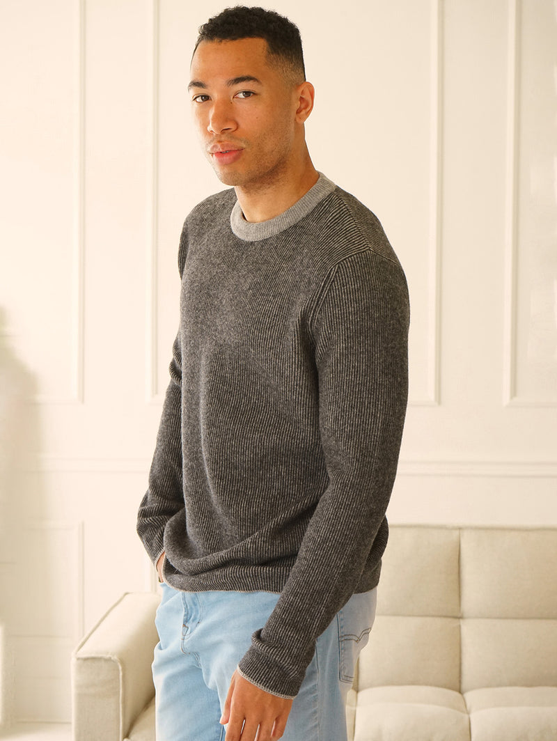 Stanley Crewneck Sweater - Grey-Benson-Over the Rainbow