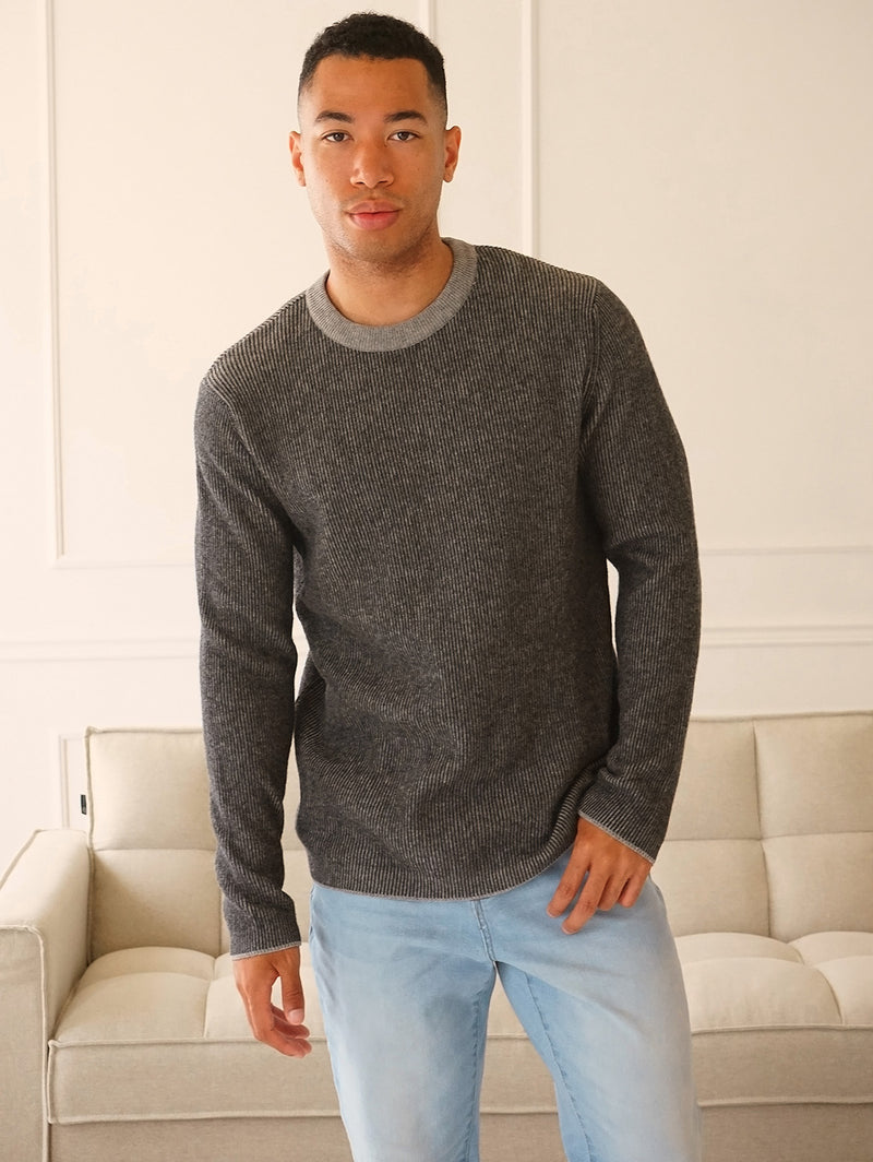 Stanley Crewneck Sweater - Grey-Benson-Over the Rainbow