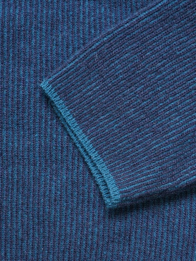 Stanley Crewneck Sweater - Navy Teal-Benson-Over the Rainbow