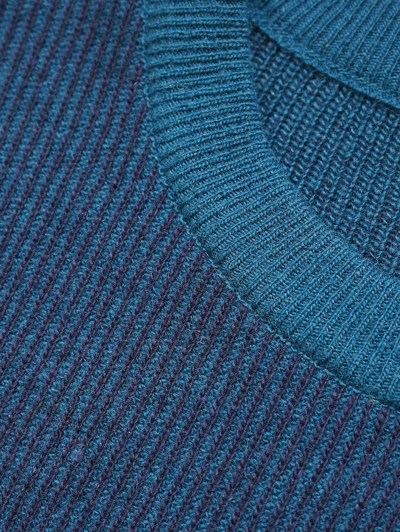 Stanley Crewneck Sweater - Navy Teal-Benson-Over the Rainbow