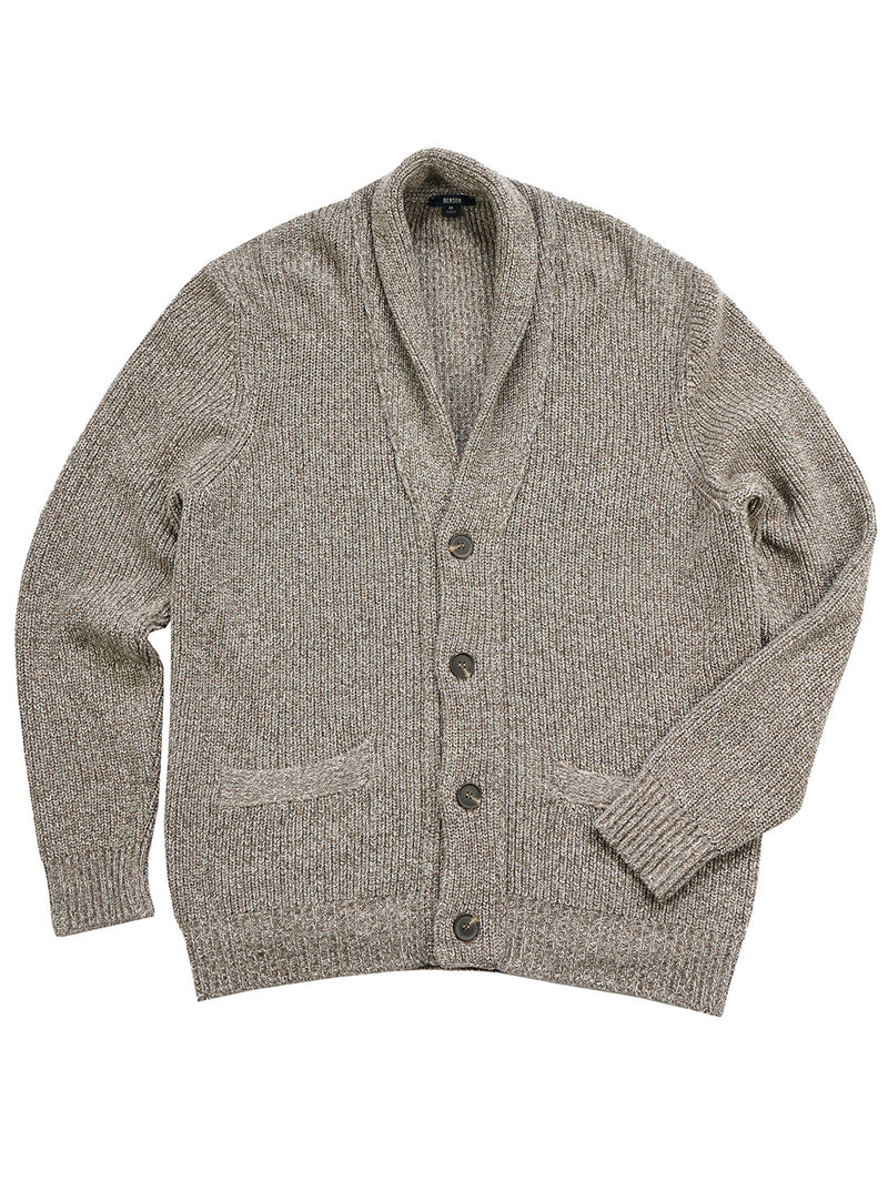 Vancouver Shawl Cardigan - Beige Mélange-Benson-Over the Rainbow