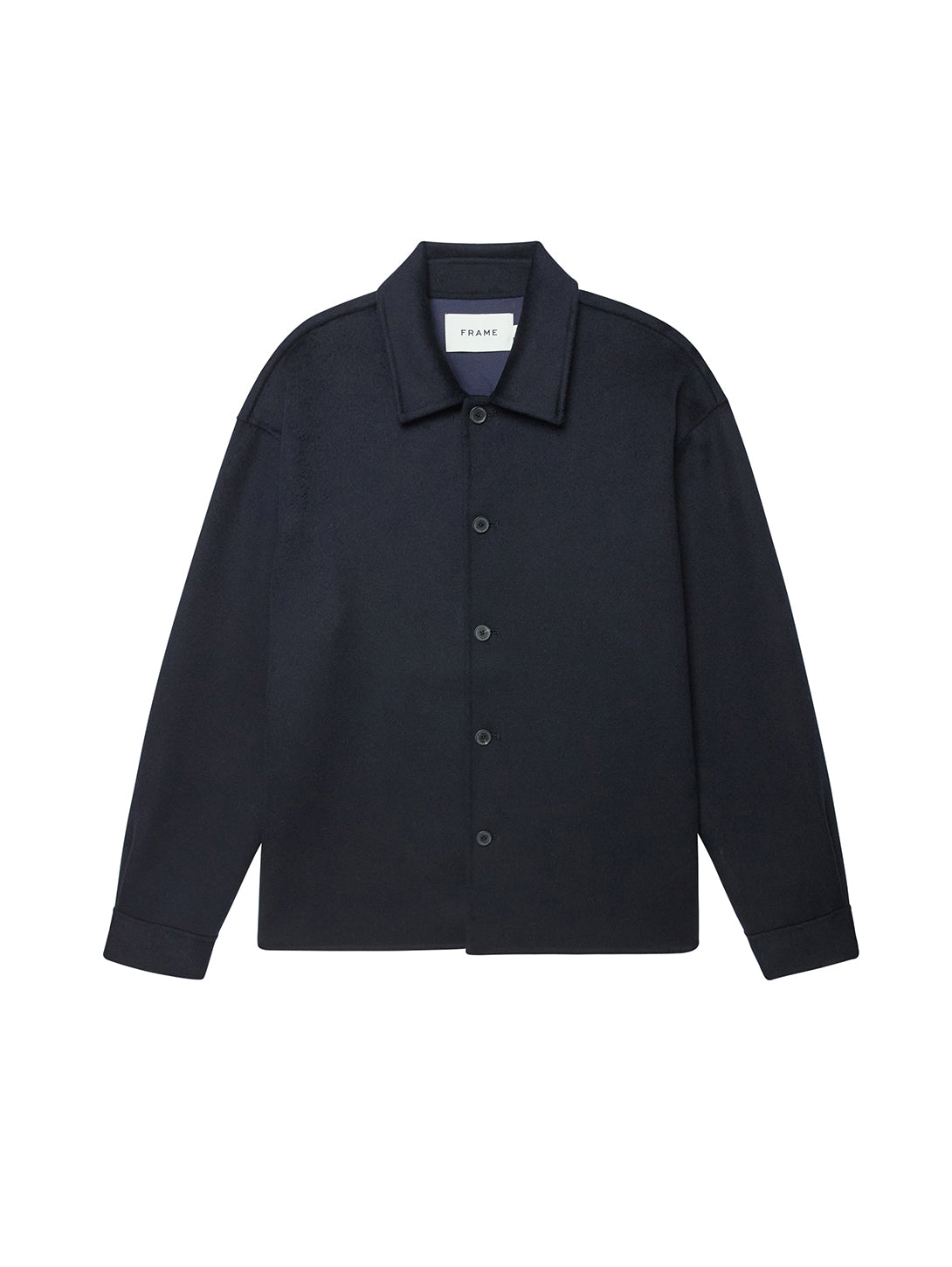 FRAME | Double Face Wool Shirt Jacket - Dark Navy | Over the