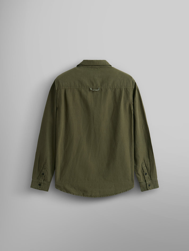 Long Sleeve Multipocket Shirt - OG 107 Green-ALPHA INDUSTRIES-Over the Rainbow
