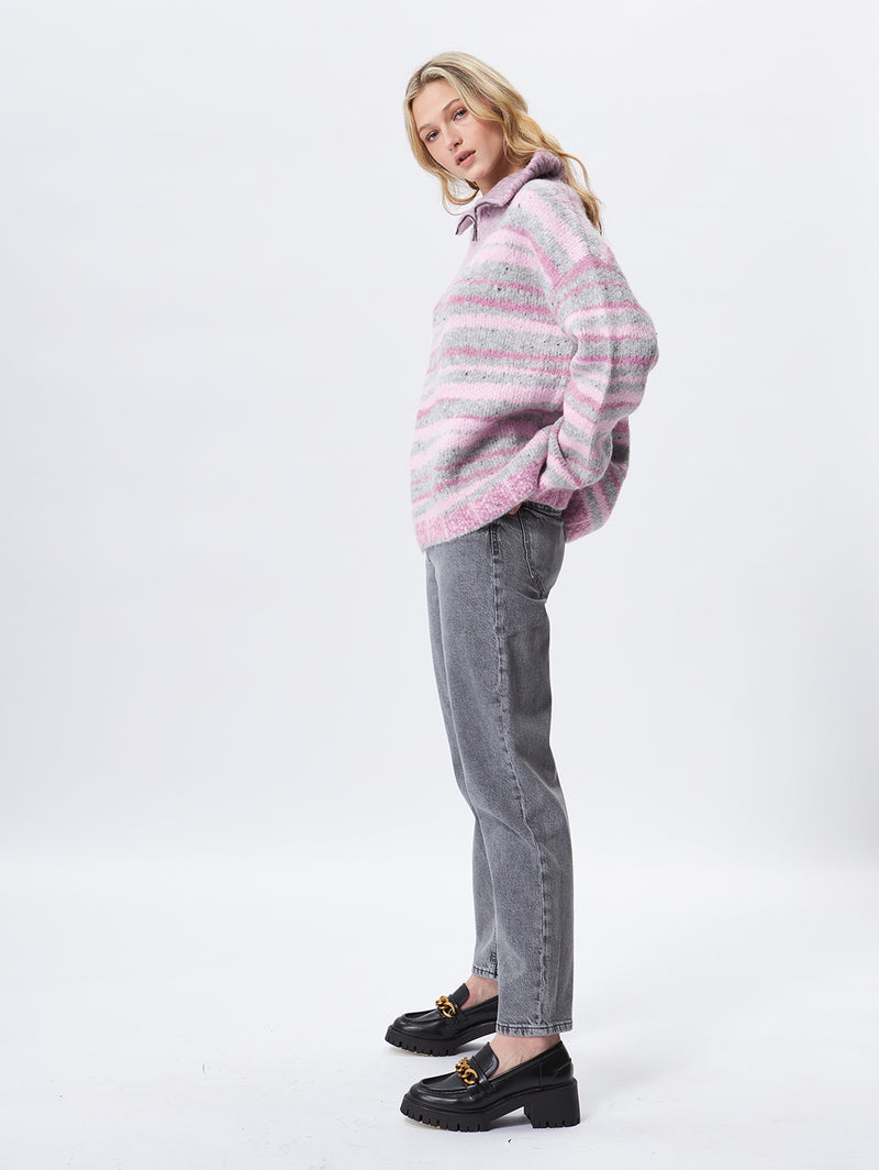 Murphy Zip Sweater - Incense-John + Jenn-Over the Rainbow