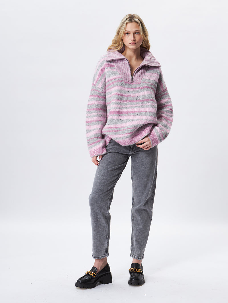 Murphy Zip Sweater - Incense-John + Jenn-Over the Rainbow