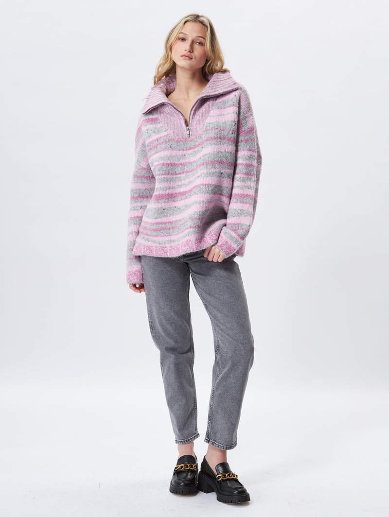 Murphy Zip Sweater - Incense-John + Jenn-Over the Rainbow