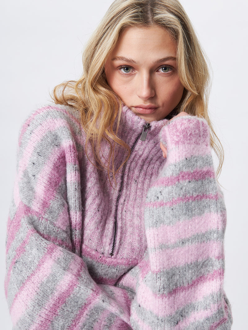 Murphy Zip Sweater - Incense-John + Jenn-Over the Rainbow