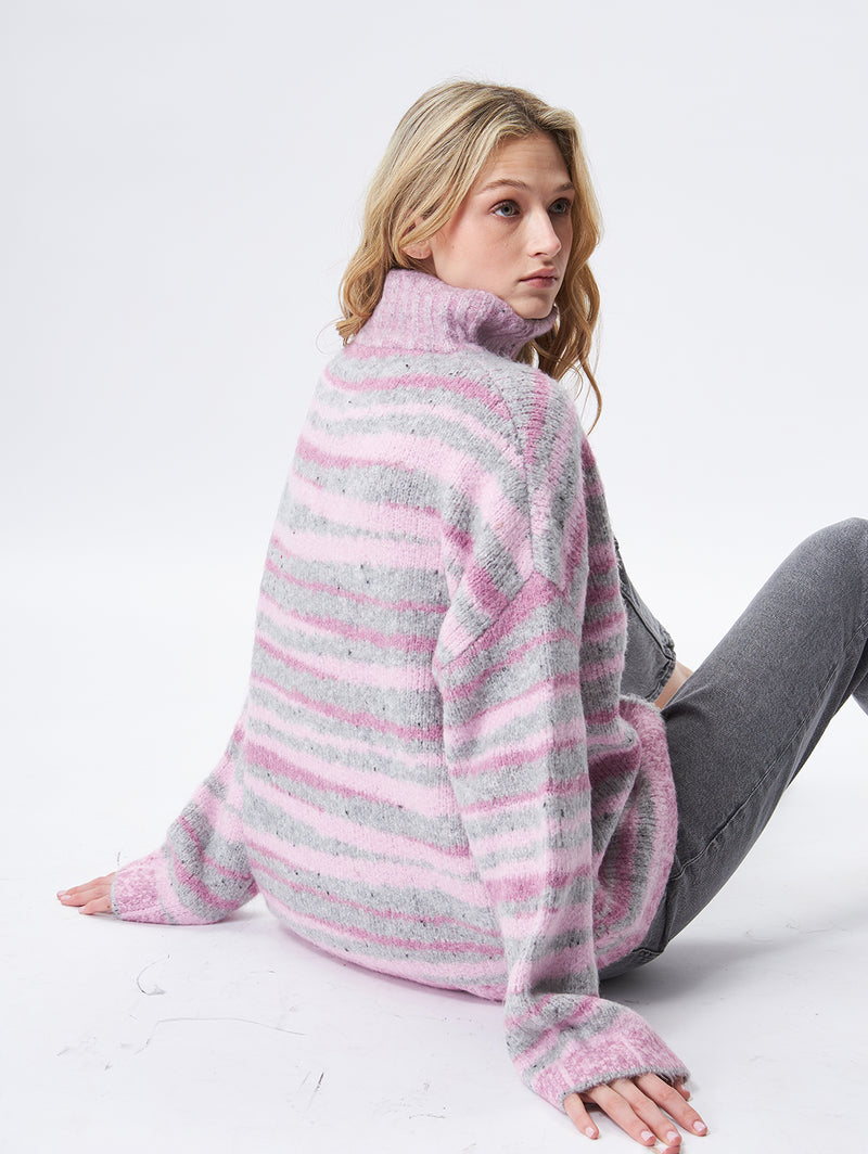 Murphy Zip Sweater - Incense-John + Jenn-Over the Rainbow