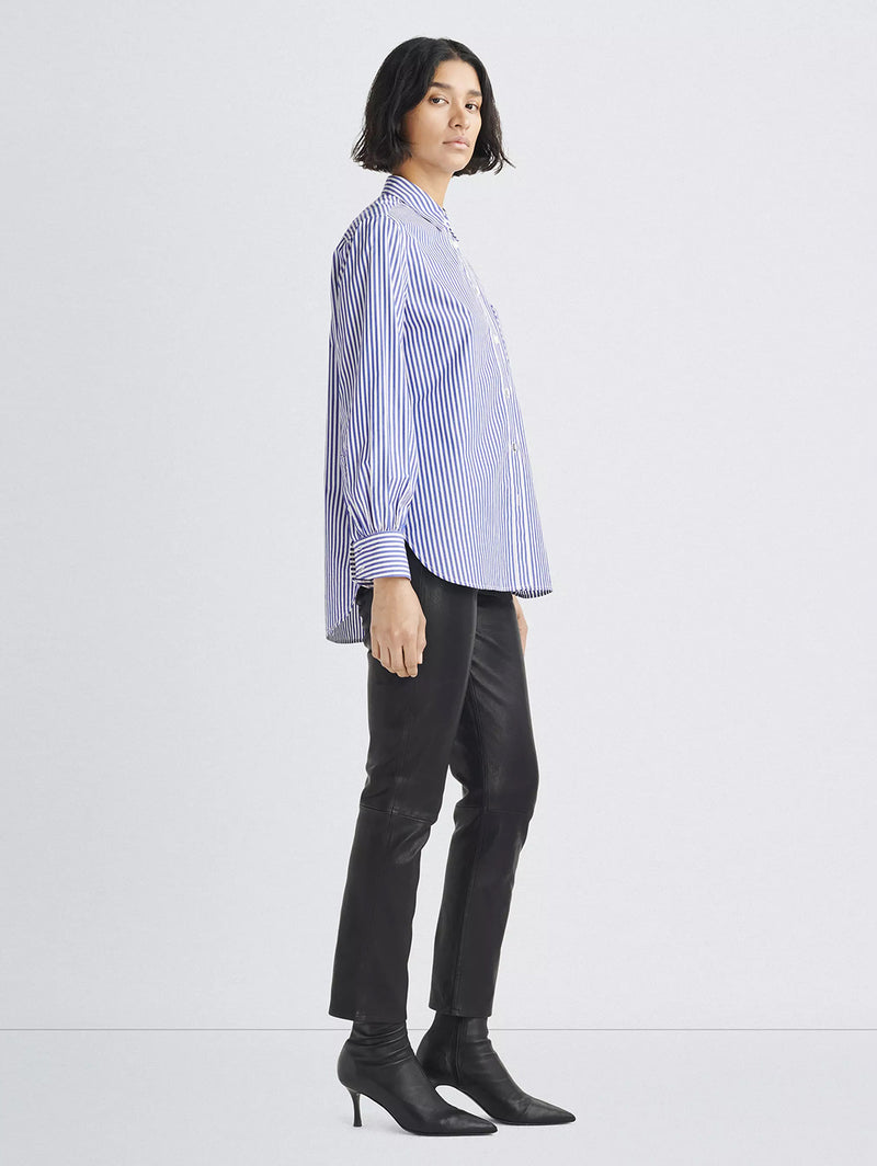 Maxine Shirt - Blue Stripe-RAG + BONE-Over the Rainbow