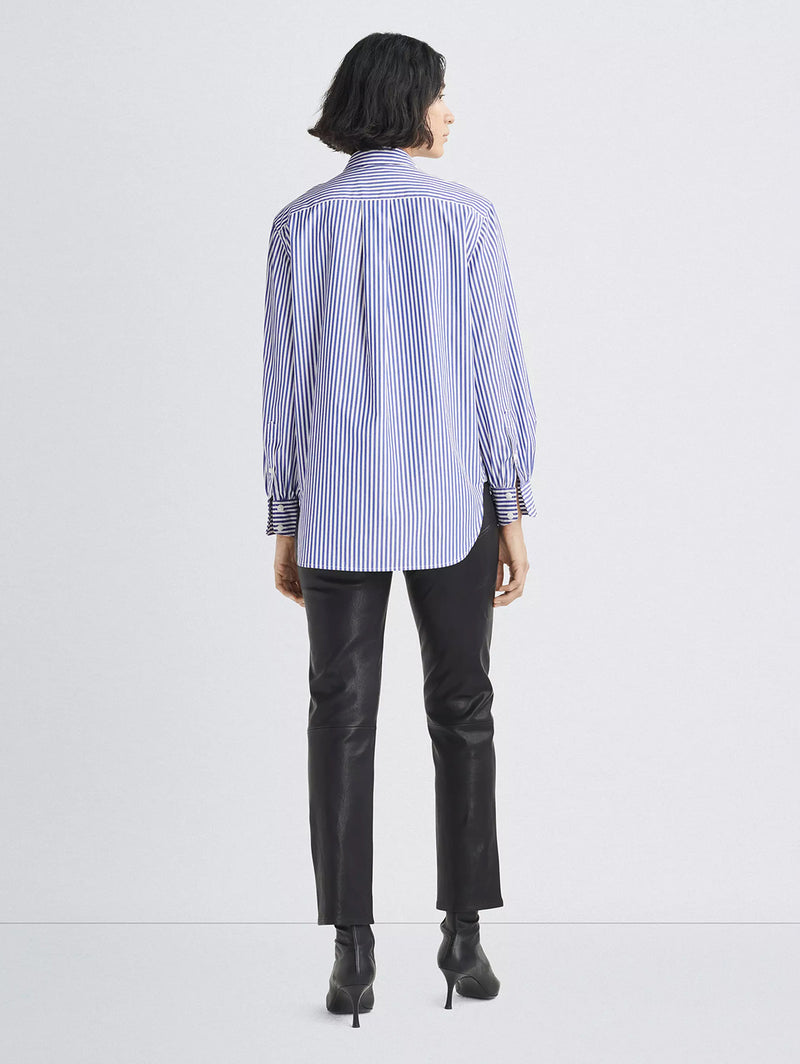 Maxine Shirt - Blue Stripe-RAG + BONE-Over the Rainbow