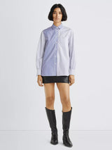 Maxine Shirt - Blue Multi-RAG + BONE-Over the Rainbow