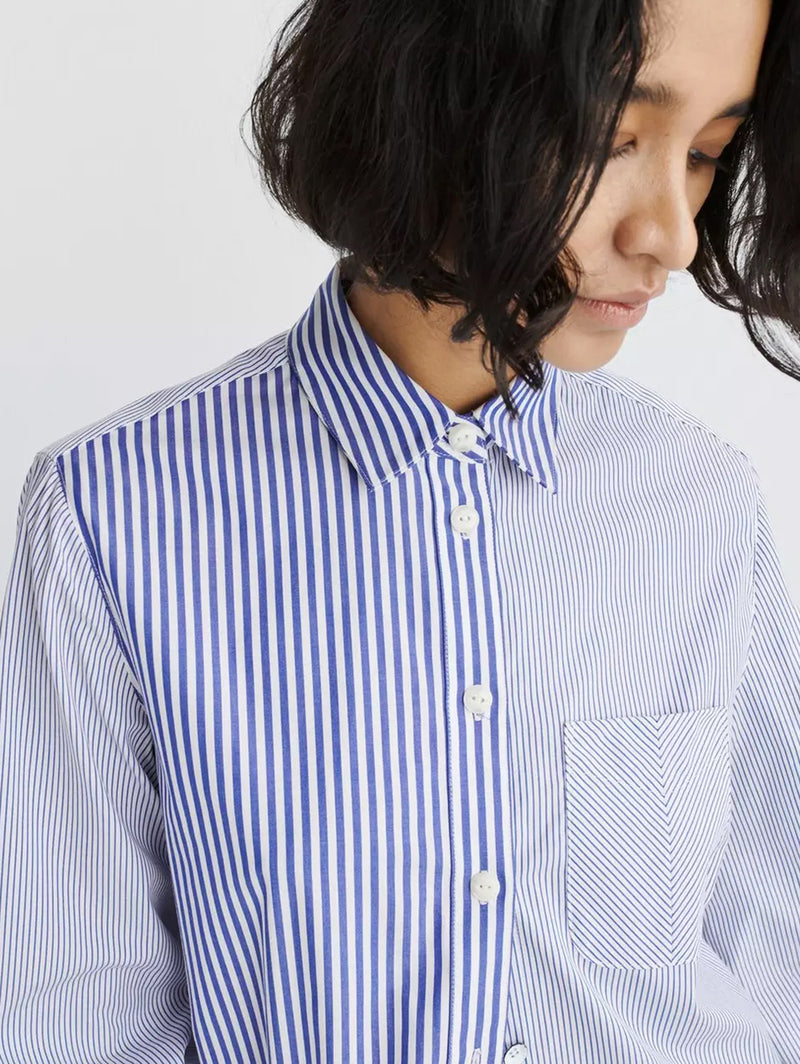 Maxine Shirt - Blue Multi-RAG + BONE-Over the Rainbow