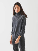 Merino Turtleneck Sweater - Slate-Patrick Assaraf-Over the Rainbow