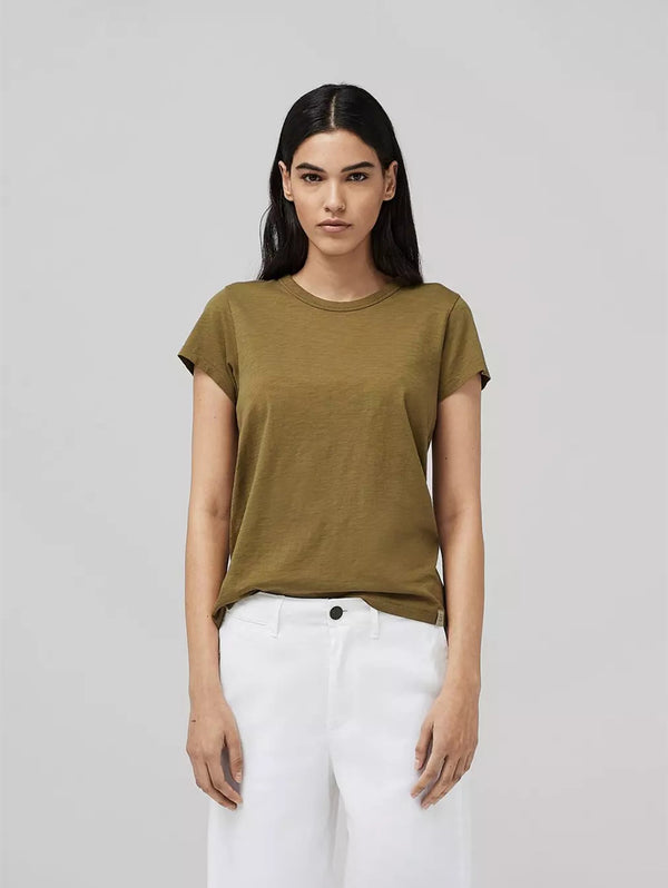 The Slub Tee - Military-RAG + BONE-Over the Rainbow