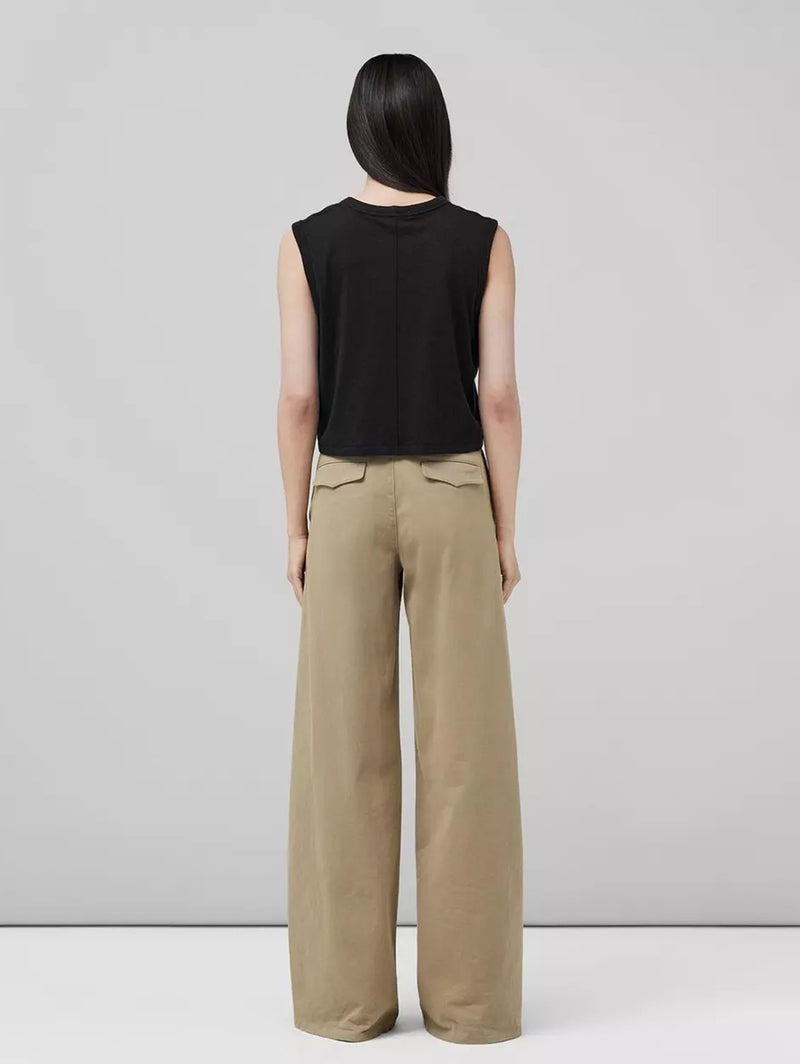 Slub Pocket Tank - Black-RAG + BONE-Over the Rainbow