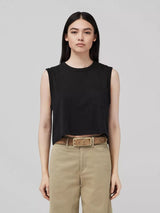 Slub Pocket Tank - Black-RAG + BONE-Over the Rainbow