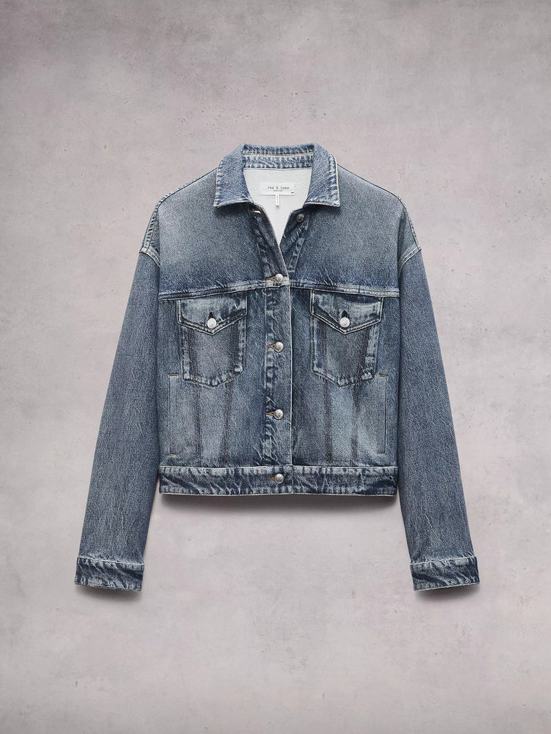 Miramar Trucker Jacket - Walker-RAG + BONE-Over the Rainbow