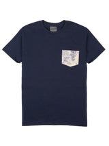 Pocket Tee Linen Cats – Navy
