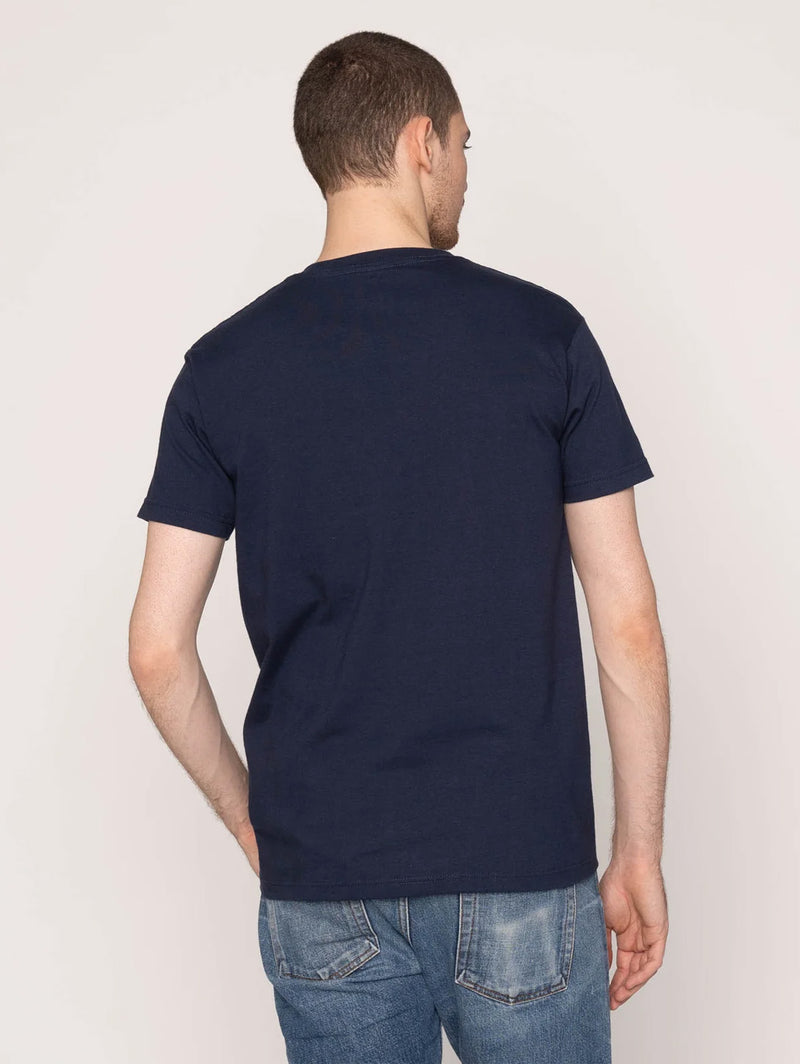 Pocket Tee Linen Cats – Navy