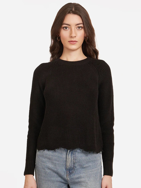 Shaker Distressed Sweater-AUTUMN CASHMERE-Over the Rainbow