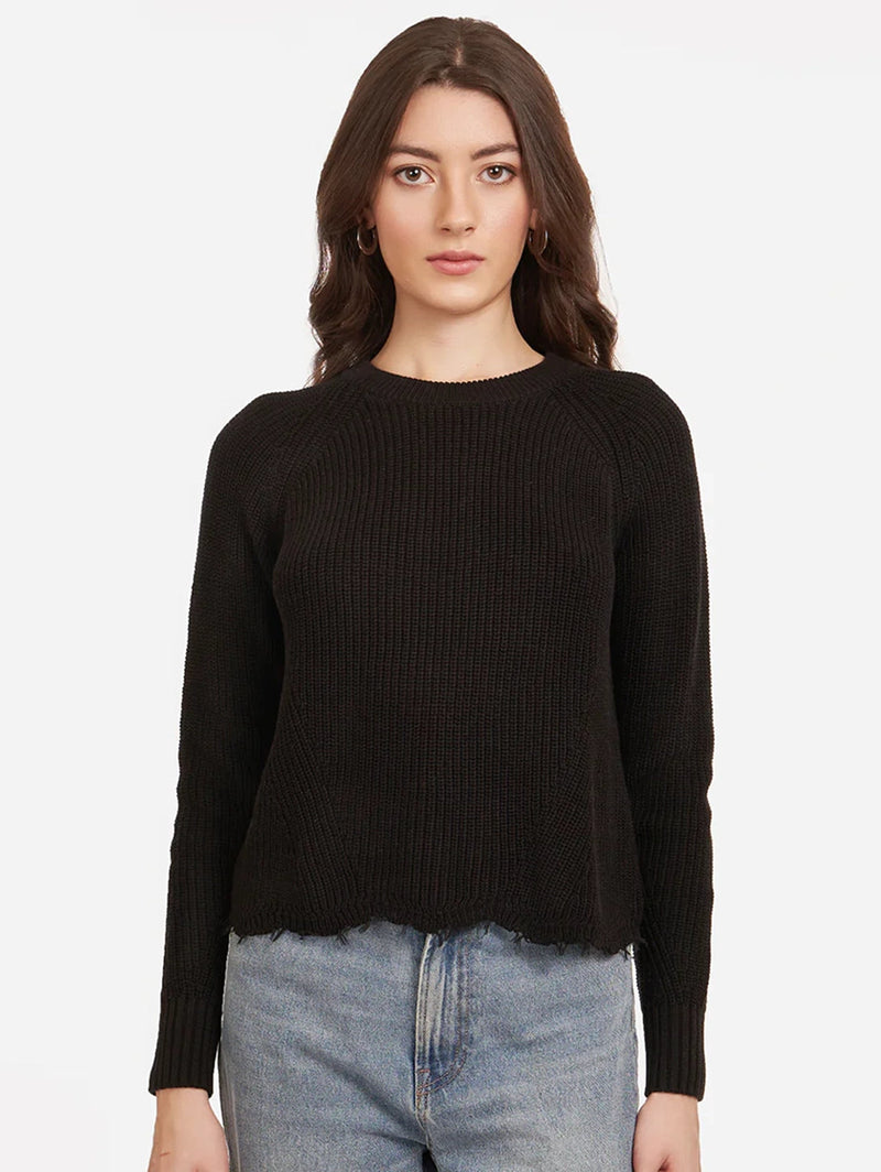 Shaker Distressed Sweater-AUTUMN CASHMERE-Over the Rainbow