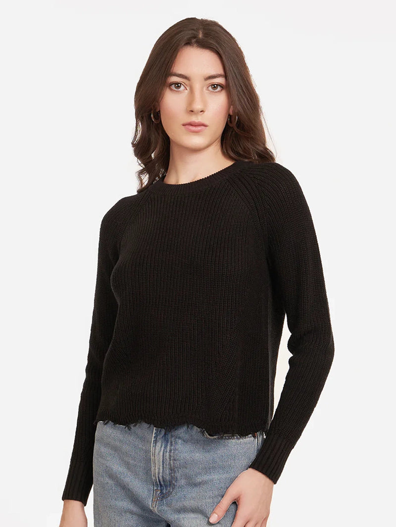 Shaker Distressed Sweater-AUTUMN CASHMERE-Over the Rainbow